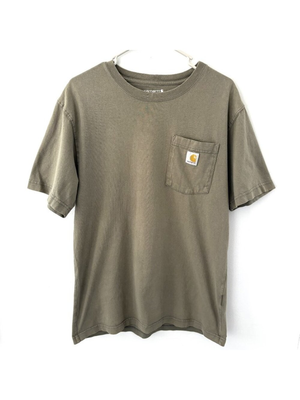 Carhartt Men’s Small Loose Fit Shirt Heavyweight T-Shirt Green Short Sleeve K87